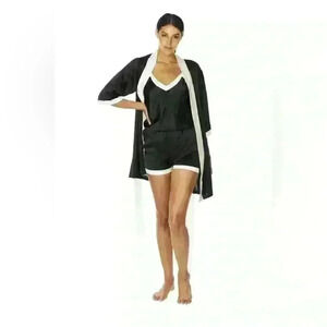 Natural  Silk Robe by Less Is Amor